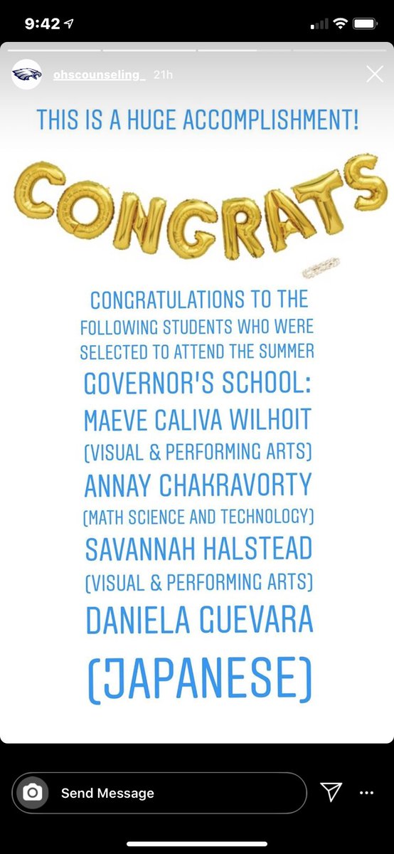 OHSCounseling_'s tweet photo. A HUGE congratulations is in order to next year's Gov School students! Hard work pays off! https://t.co/1VFvIxDvIP