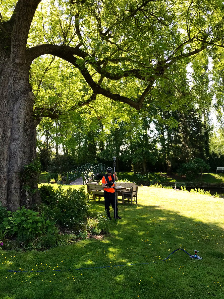 We are continuing to be impressed with the performance of our #Trimble R12 receivers! Here under this tree canopy, we were able to consistently take points with a vertical accuracy of 17mm! <a href="/TrimbleNews/">Trimble Geospatial</a> <a href="/KORECGroup/">KOREC Group</a>