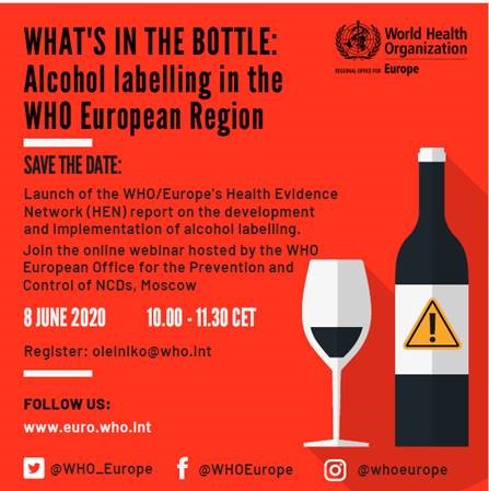 EUROCAREBRUSSEL's tweet photo. Join the launch of the @WHO_Europe @WHOatEU @WHO Europe's Health Evidence Network report on the development and implementation of #alcohol labelling. #RightToKnow #labellingalcohol
➡️to register email: oleiniko@who.int
@joao_onofre67 @V_Andriukaitis @DrCarina_FB @EU_Health https://t.co/bAfIiS2vLj