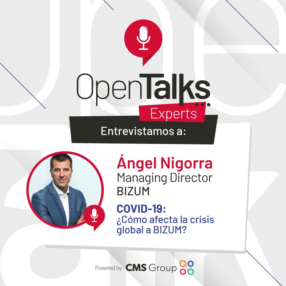 OpenHubNewsEU's tweet photo. #CMSOpenTalks: Descubre el lado positivo del COVID-19 junto a Angel Nigorra, Director General de @Bizum_ES.
Entrevista completa en: https://t.co/dkz1jEknlD
#Fintech #MediosdePago #PaymentSolutions https://t.co/QBucjXxfmm