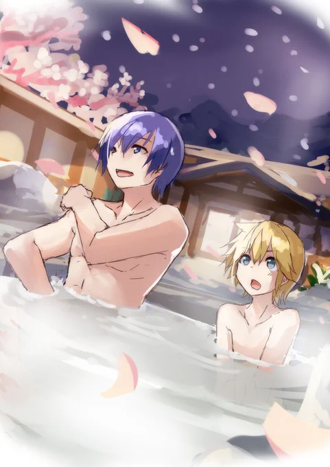 もう一つおまけの男性陣です。最初は覗かせるかー?と思ったのですがカイト兄さんとレン君は覗くような子じゃねー!と魂が叫んだので涙を飲んで断念。 