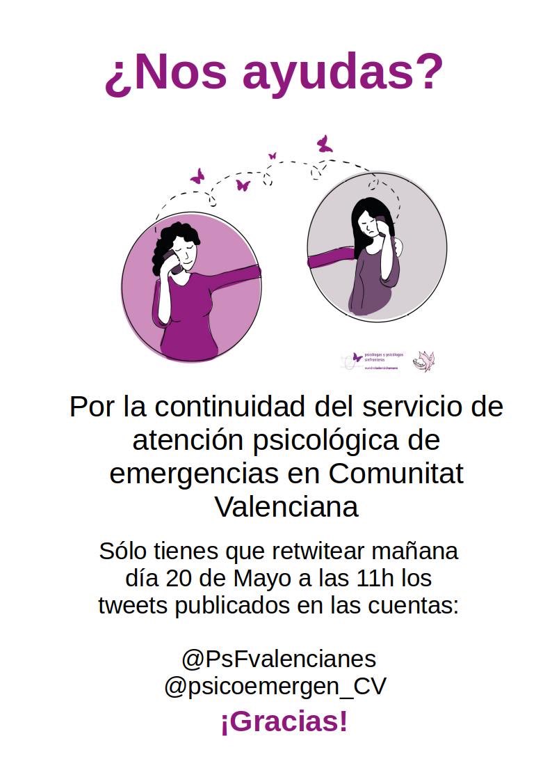gaby43046300's tweet photo. Esto NO ha acabado: el malestar de los familiares que no han podido despedirse de sus seres queridos, sigue presente ¿Se les va a dejar sin este servicio?

@ximopuig

@monicaoltra

@GVAsanitat

@GVAInclusio

@generalitat

#laAtenciónPsicológicaSalvaVidas https://t.co/JUheAE82xZ