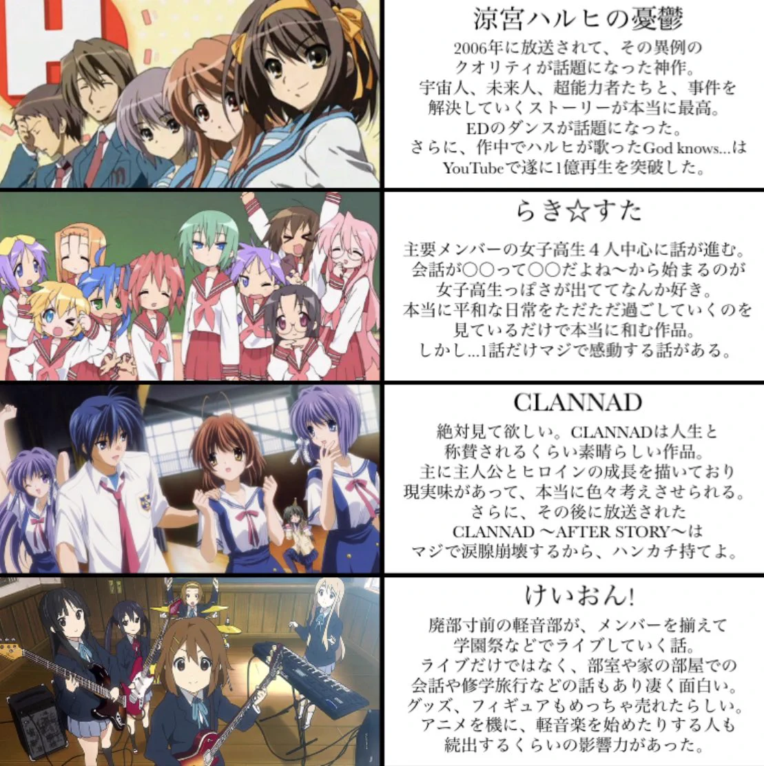 京アニ作品を真面目に紹介！見たことない人はこちらを参考に見てみよう！