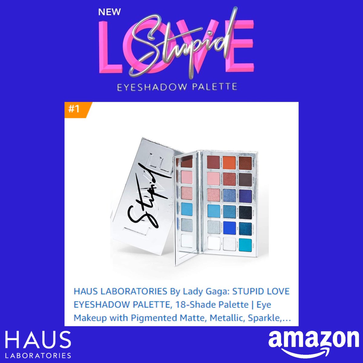 frankiefermi's tweet photo. Haus Labsโ newly launched #StupidLove palette is currently the #1 best seller in the Eyeshadow section of https://t.co/0Rhqg8csVy. ๐จโค๏ธโ๏ธ #colorwithlove https://t.co/p0Lbw4isTl