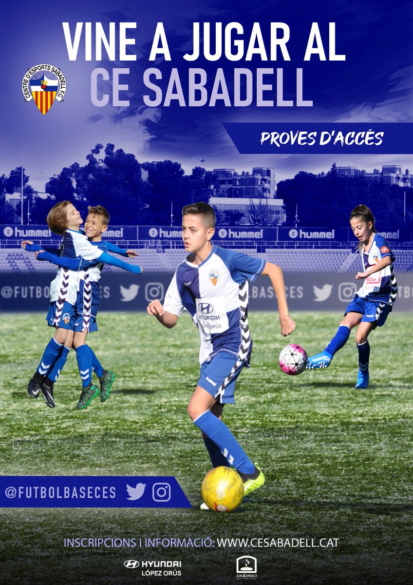 FutBaseCES's tweet photo. 💪🏻 Vine a jugar al @CESabadell!

⚽ Participa a les proves d'accés de la temporada 20/21 per a jugadors i jugadores

💻 Ompliu aquest formulari i us mantindrem informats https://t.co/4cz25nGPTU

📝 Més informació a https://t.co/LqDWCVayGr

😃 Forma part de la família arlequinada! https://t.co/z1M4vt0jdW