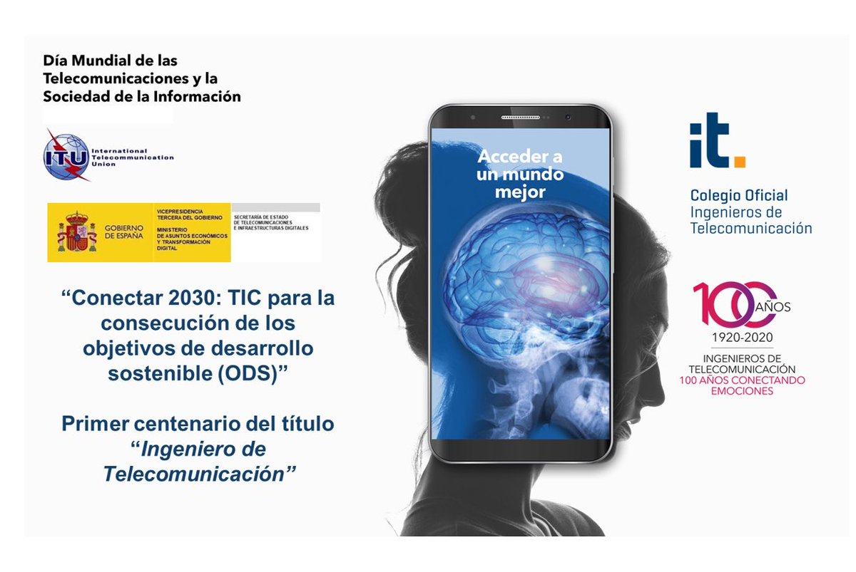 COIT_AEIT's tweet photo. En directo nuestro evento virtual de celebración del del Día Mundial de las Telecomunicaciones y de la Sociedad de la Información @ITU y Centenario del título de Ingeniero de Telecomunicación, con la colaboración de @_minecogob y @SEDIAgob, síguenos 👉 https://t.co/VsosC8RvSV https://t.co/XNxEpJrUOz