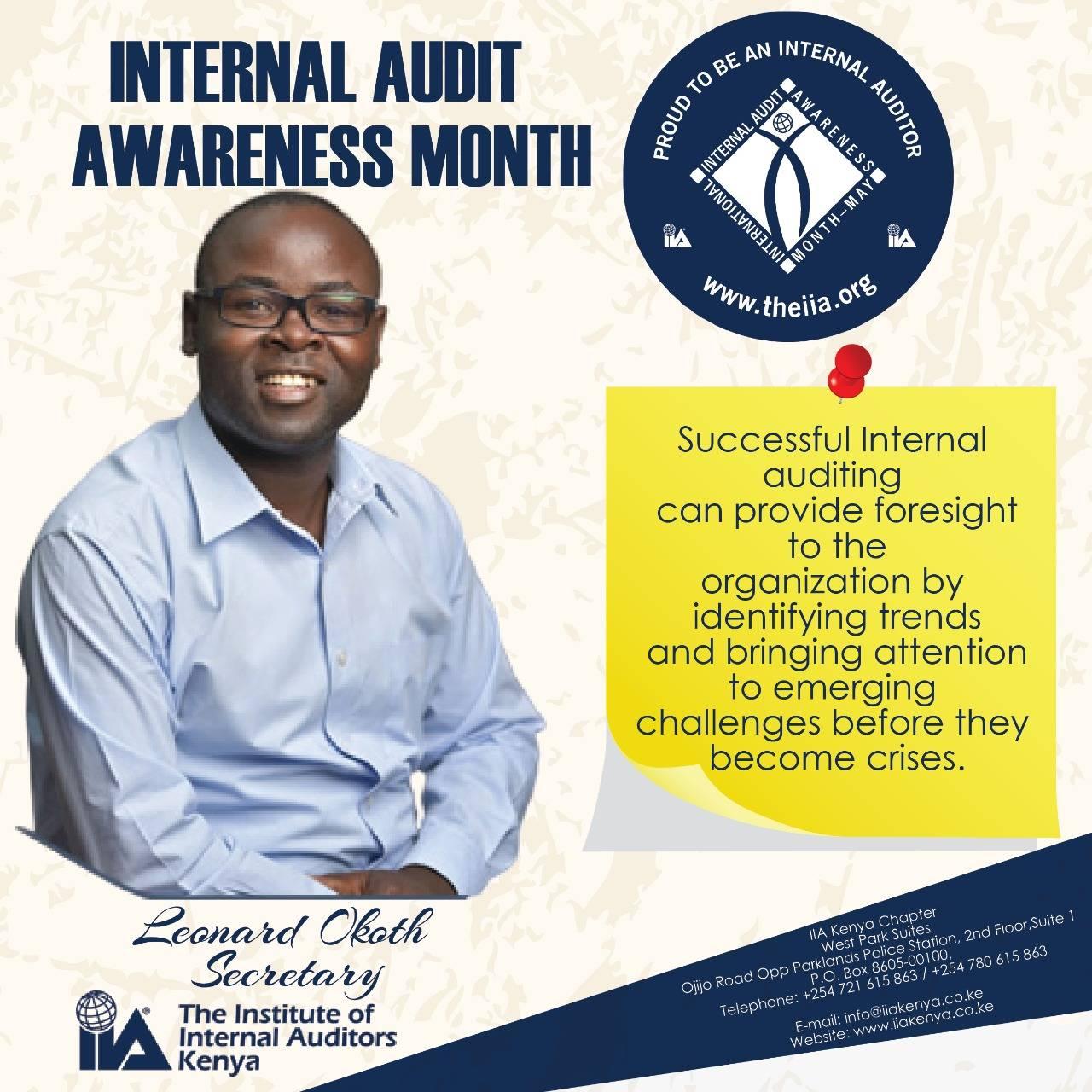 IIA Kenya on Twitter "InternalAuditAwarenessMonth May IIAK 