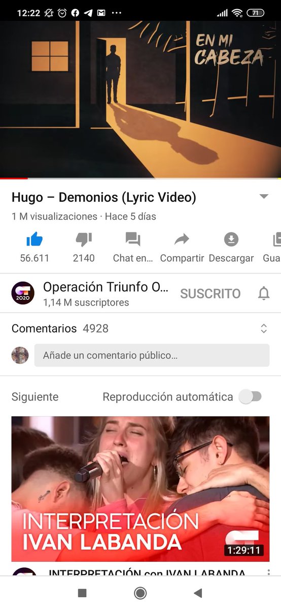andreeaSoloEl's tweet photo. DEMONIOS YA TIENE 1 MILLÓN 👏👏👏 VAMOS FANDOM LO HEMOS CONSEGUIDO!!!! LLORO DE FELICIDAD #DemoniosMillon #DemoniosAlMillon #HugoDemonios #CanalOT20M https://t.co/MVqjhBxyy8