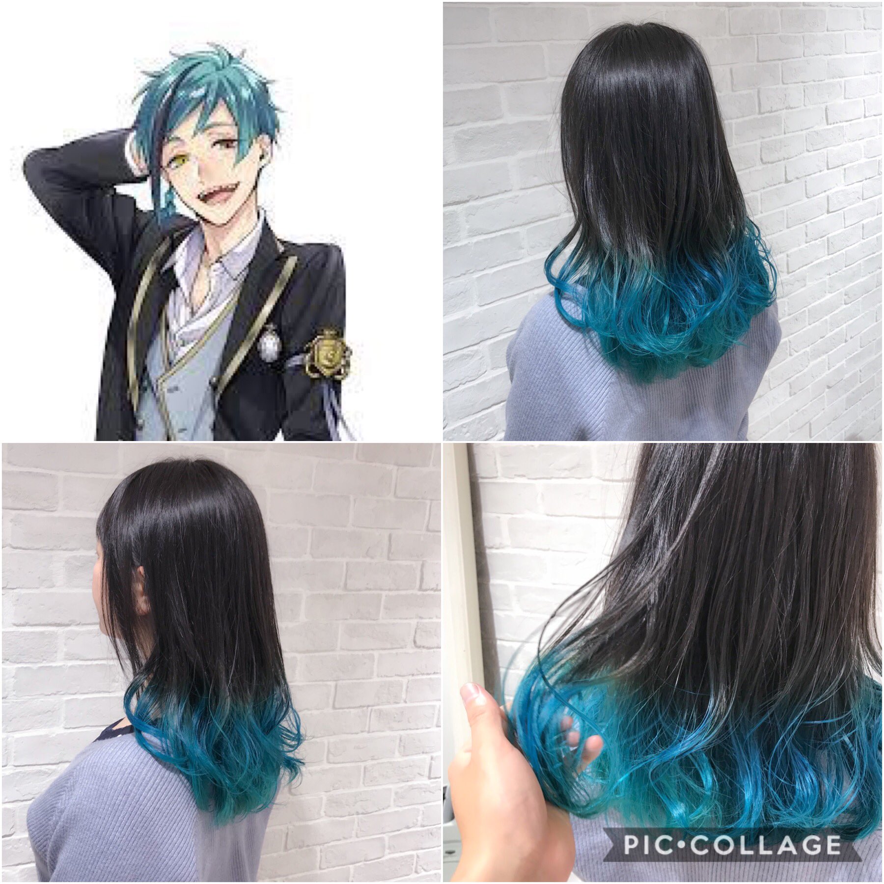 Twitter 上的 アニ髪井上 アニメの髪型 吉祥寺美容師 お客様style アニ髪 ツイステ好きなお客様が フロイドリーチ風グラデーション入れてくれました 派手なカラーでもデザインでいれてあげるとかなり可愛いです ツイステカラーが今後は流行りそう