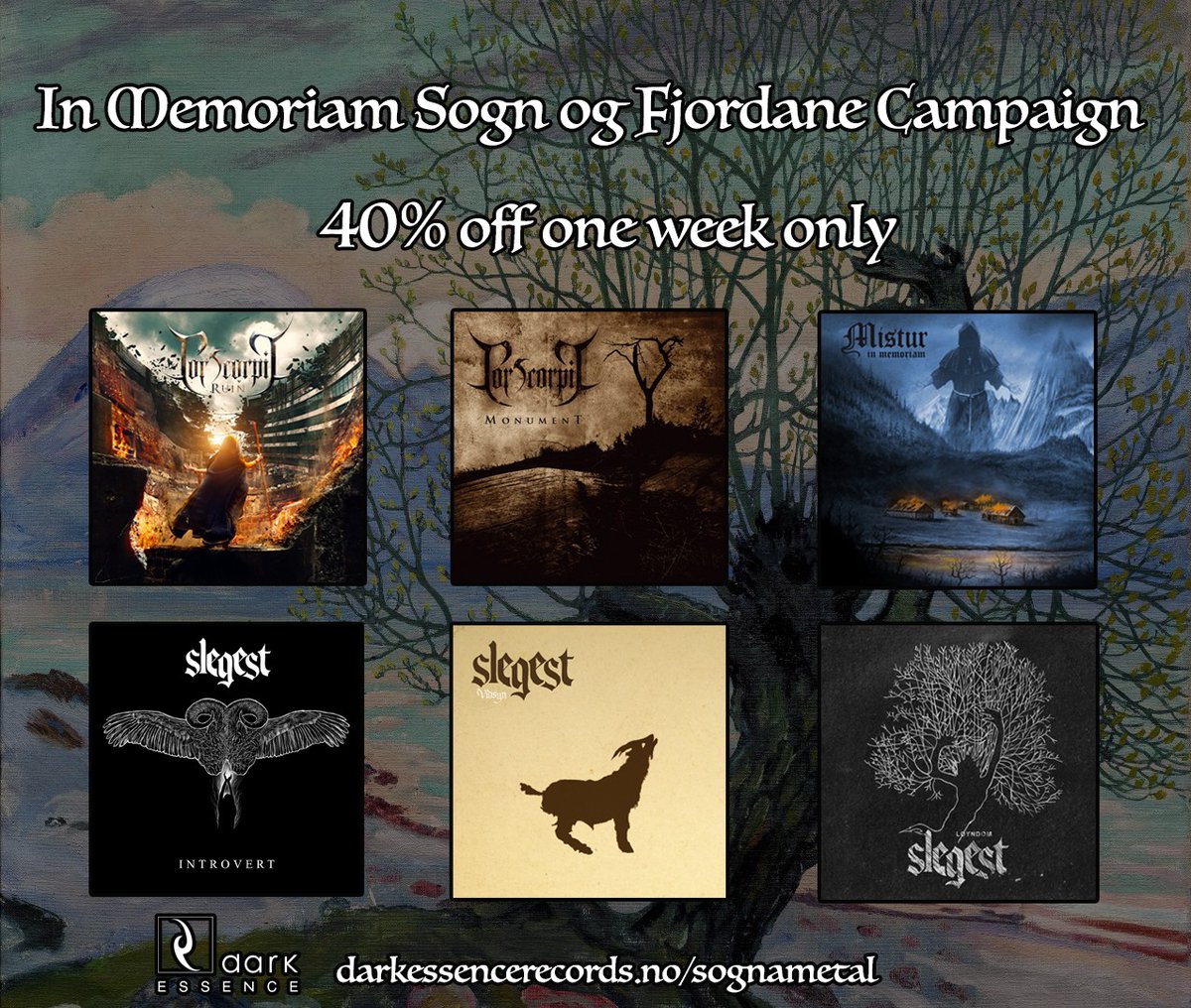 patriciathomas's tweet photo. Dark Essence Records are offering 40% of this week only on items with close ties to Norway's legendary Sognametal scene available at  https://t.co/0YCmK49qNb
@DarkEssenceRec @Slegest @CorScorpiiBand https://t.co/maEKhYlnk2
