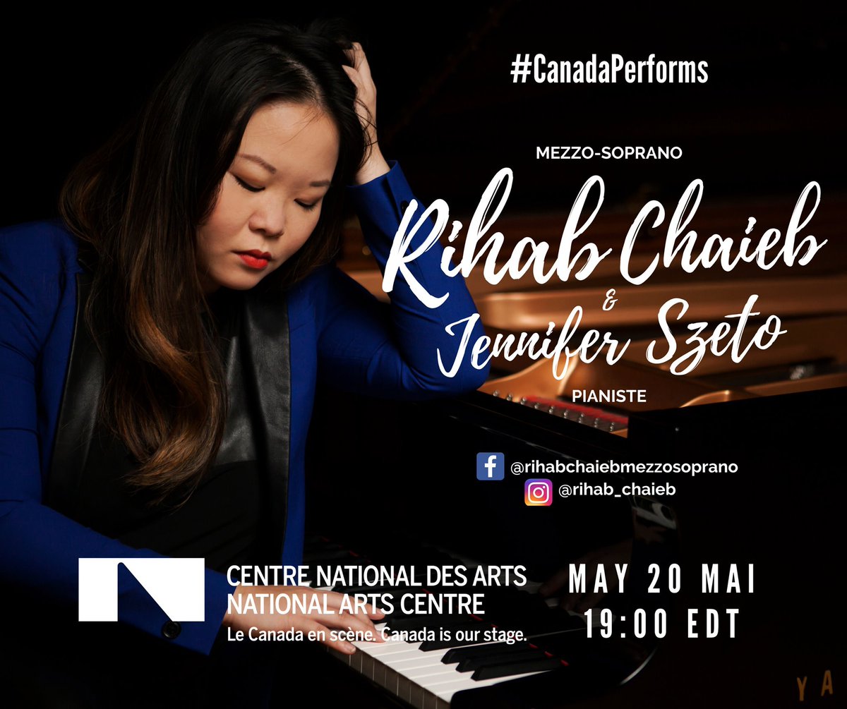 #LiveMusic on May 20th outside of #TOMusicCity Rihab Chaieb with Jennifer Szeto <a href="/LaSzeto/">Jennifer Szeto</a> plays #CanadaEnPrestation on @Facebook at 7pm via 
<a href="/CanadasNAC/">National Arts Centre</a> <a href="/SlaightMusic/">Slaight Music</a> <a href="/SIRIUSXM/">SiriusXM</a> HT <a href="/RBC/">RBC</a> nac-cna.ca/en/event/26115