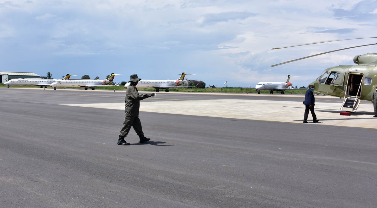 KagutaMuseveni's tweet image. On my way to Kasese District for an assessment tour of the damage caused by recent floods.  I will also address a select group of leaders in the district on possible long term solutions.