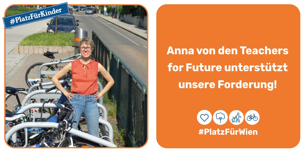Anna von den @TFF_Oesterreich unterstützt unsere Forderungen für mehr #PlatzFürKinder. 

Das bedeutet sichere Schulwege, autofreie Schulvorplätze, #Radkurse für alle Kinder, und vieles mehr.

Unsere Forderungen zum lesen und unterzeichnen findest du hier: platzfuer.wien/forderungen/