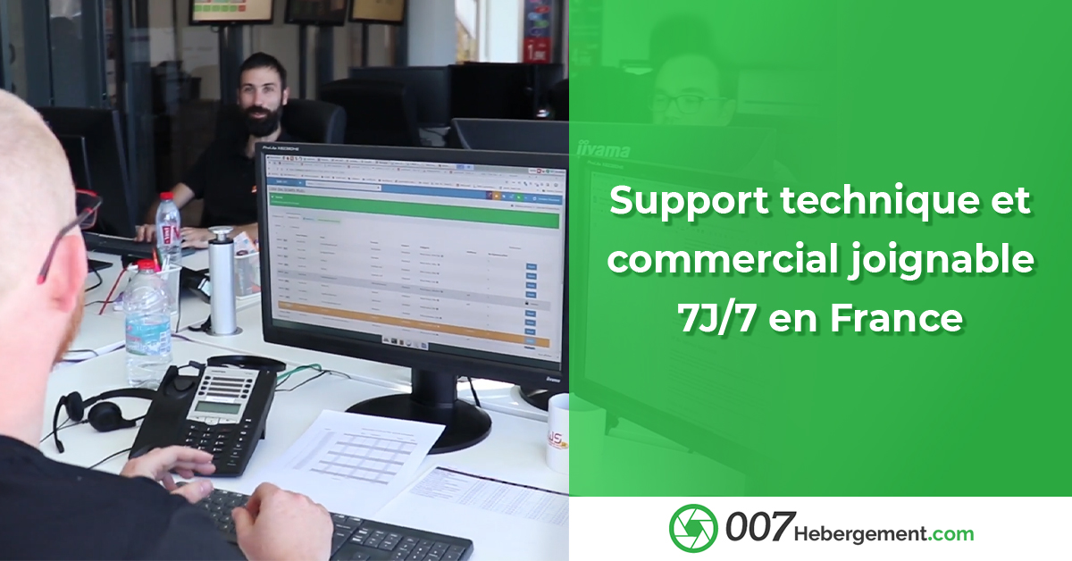 007Hebergement's tweet photo. Chez 007 Hébergement, soyez assuré de pouvoir joindre notre support technique et commercial français chaque jour. https://t.co/x3AuoapDta