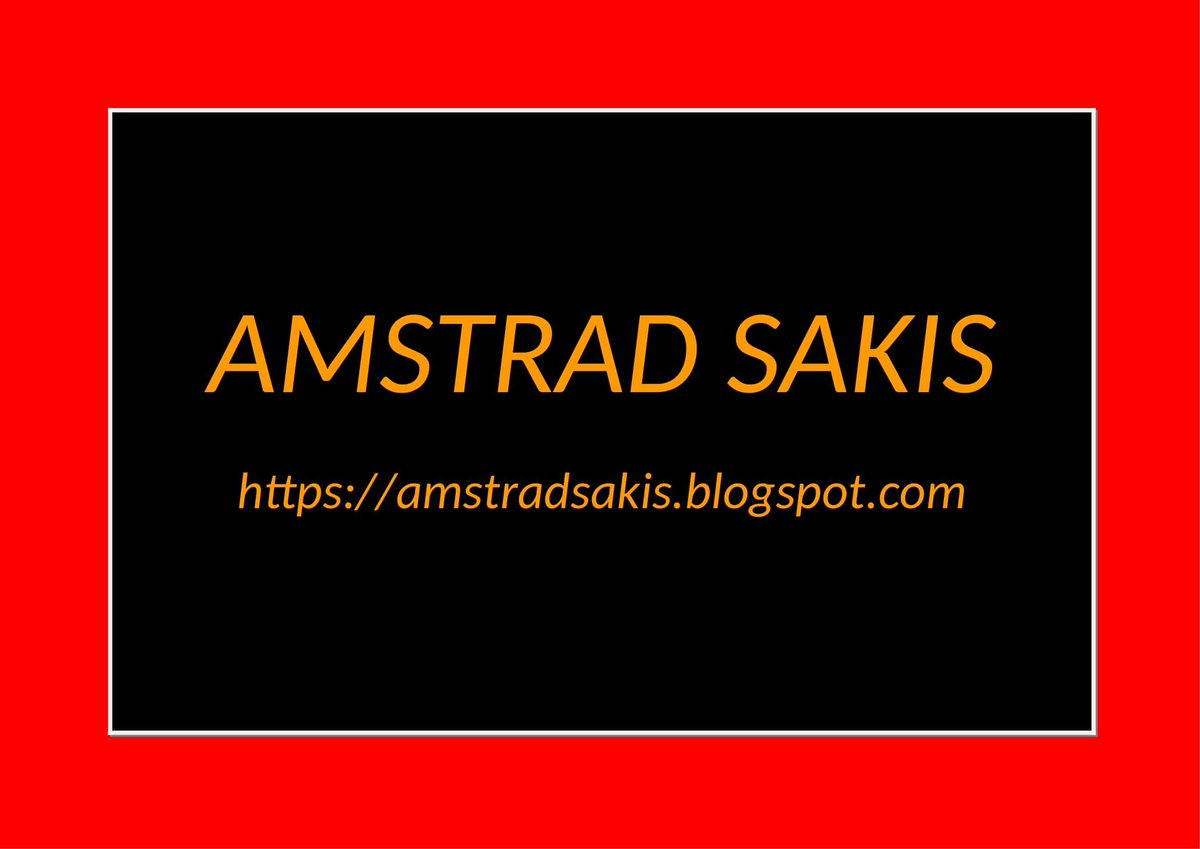 AMSTRAD SAKIS tweet media