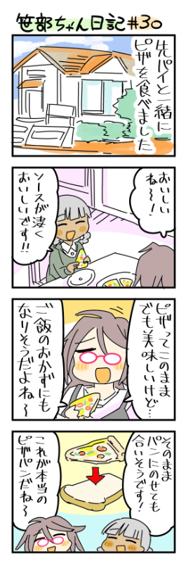 ピザを食べに行った笹部ちゃん日記です 