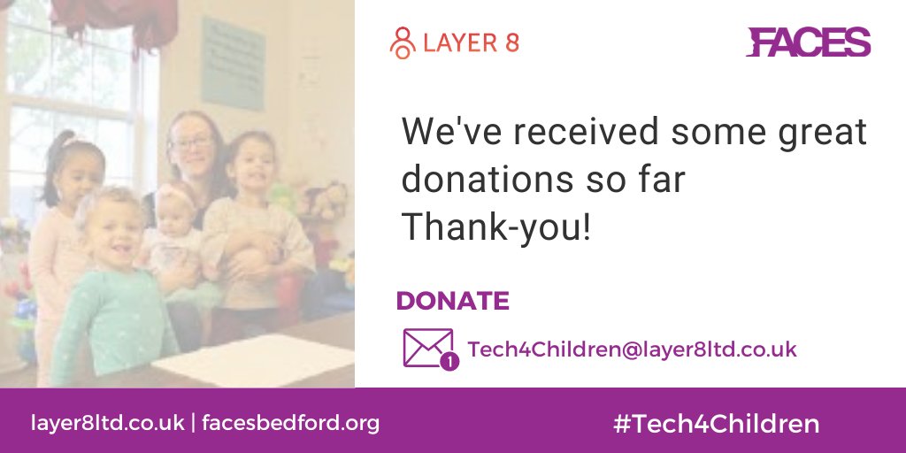 Layer8ltd's tweet photo. Please support our #Tech4children campaign to support families by donating your old laptops to the email address below. Thank-you!
#CharityTuesday #charity #education #technology #tech #EduTech
https://t.co/syrBvFpL4S https://t.co/4sh6WnG7Go