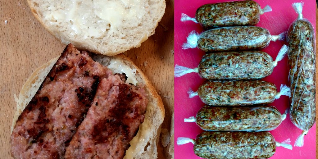 rosalindslarder's tweet image. First attempt at Italian sausages. Used @WeschDirect sausage mix &amp;amp; added extra herbs &amp;amp; chilli flakes. Homemade bread buns &amp;amp; sausage. Yum. Next, adding to my cannelloni. #homemade #sausage #milkbread #delicious #loveitalianfood @Yorkshirefam @WeschDirect @AssistNetwork @lovembro