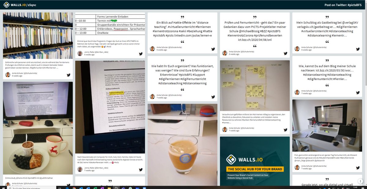 Bin ein wenig stolz auf all die vielen Posts, Abbild unserer Arbeit rund um #pictsBFS. Und weiter gehts mit #Portfolio für den #CASPICTSBFS. <a href="/lernbar_rabe/">Jonny Rabe</a> any news for our #twitterwall? Machen wir sie voll für <a href="/sbuechi/">Simone Büchi</a> @marc_feige <a href="/Fanky08/">Evelyne Fankhauser</a> @georggusewski @ratschopp @l3na_4 etc.