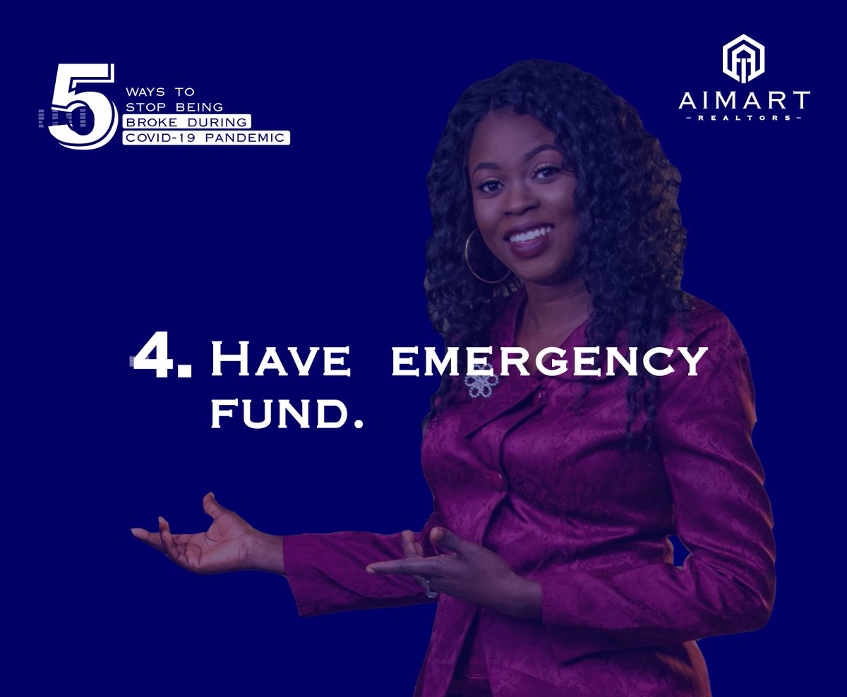 AimartRealtors's tweet photo. The Coronavirus Pandemic is a big reason why an emergency fund is worth having. Having emergency funds covers you in the event of an unexpected financial blow, and can help you from going into debt or being broke. https://t.co/ile553DLwc