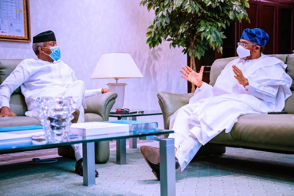 femigbaja's tweet photo. Yesterday I met @ProfOsinbajo who is also the Chairman,Post COVID Economic team on the proposal of @HouseNGR to address electricity as a palliative for Nigerians.We had a robust discussion and several possibilities and options were discussed.I am hopeful that we are almost there. https://t.co/fKcRxhK58B