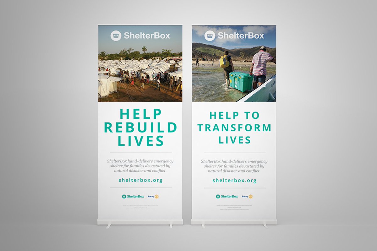 StudioRidgeline's tweet photo. 📢 Client Shout Out
We work with some truly awesome clients.
Today we're featuring @ShelterBox.
ShelterBox want to see a world where no family is left without shelter after disaster.
Here's a snapshot of the rebranding project that we worked on alongside their team. https://t.co/cbB869gxPK