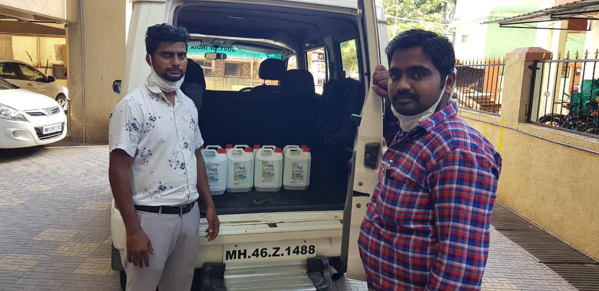 anjali_damania's tweet photo. Tata Cancer Hospital Kharghar requested if Voice of Indian Taxpayers @VITspeaks @CitizenT4ce could donate 40 litres of Hand sanitizer. We asked if they wanted more, but they said they would let us know when needed 😊

Happy to send https://t.co/JfoYPpyC1D