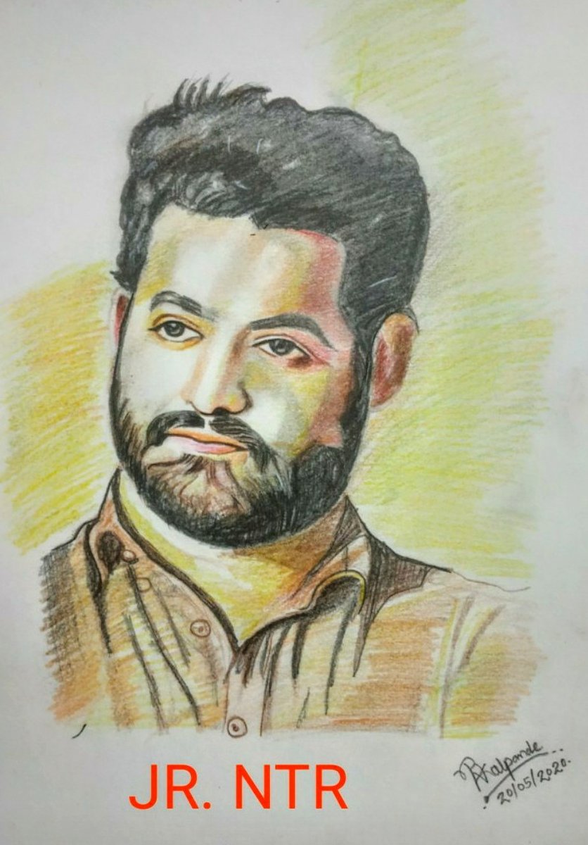 NTR Dhammu Sketch By Japanese Fans - NTR Jr. - NFDB