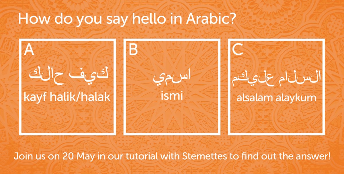 GCHQ's tweet image. Today we're joining the @Stemettes and giving a taster session on the Arabic language.

Give it a go and sign up to this afternoon's #STEMModeIn session below

➡️ stemwednesday9.eventbrite.co.uk/?aff=GCHQ