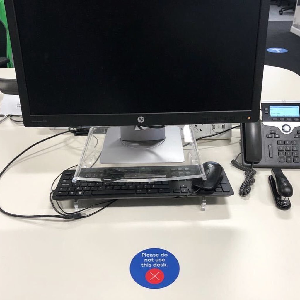12 receptions, 8 restaurants, 11,771 desks, 23,473 floor graphics. These are the numbers behind <a href="/tesco/">Tesco</a>’s recent head office #print installations to ensure team safety on their return to the office. We are proud to offer our support. #socialdistancing