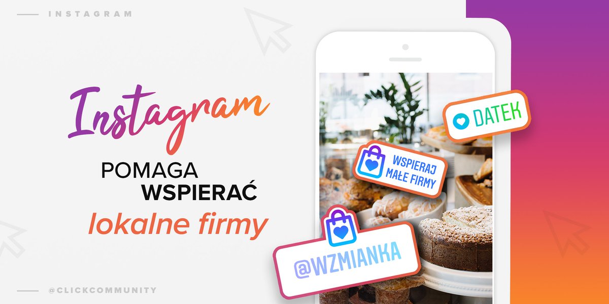 #Instagram wspiera małe biznesy. 📣Niedawno pojawiła się naklejka "Wspieraj małe firmy" w której możecie oznaczyć na stories lokalną firmę, której chcecie pomóc. 👍 Taka relacja wyświetla się jako pierwsza na liście, by nikt jej nie przegapił! Korzystaliście już z tej nowości?