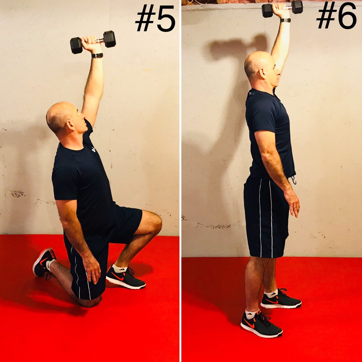 Starting <a href="/tdsb/">Toronto District School Board</a> day w/ a favourite whole body exercise: Turkish Get-Up. Hold your left arm in a stable overhead position while transitioning from a lying to kneeling to standing position. Follow the sequence carefully, add weight if desired  #tdsbWellness