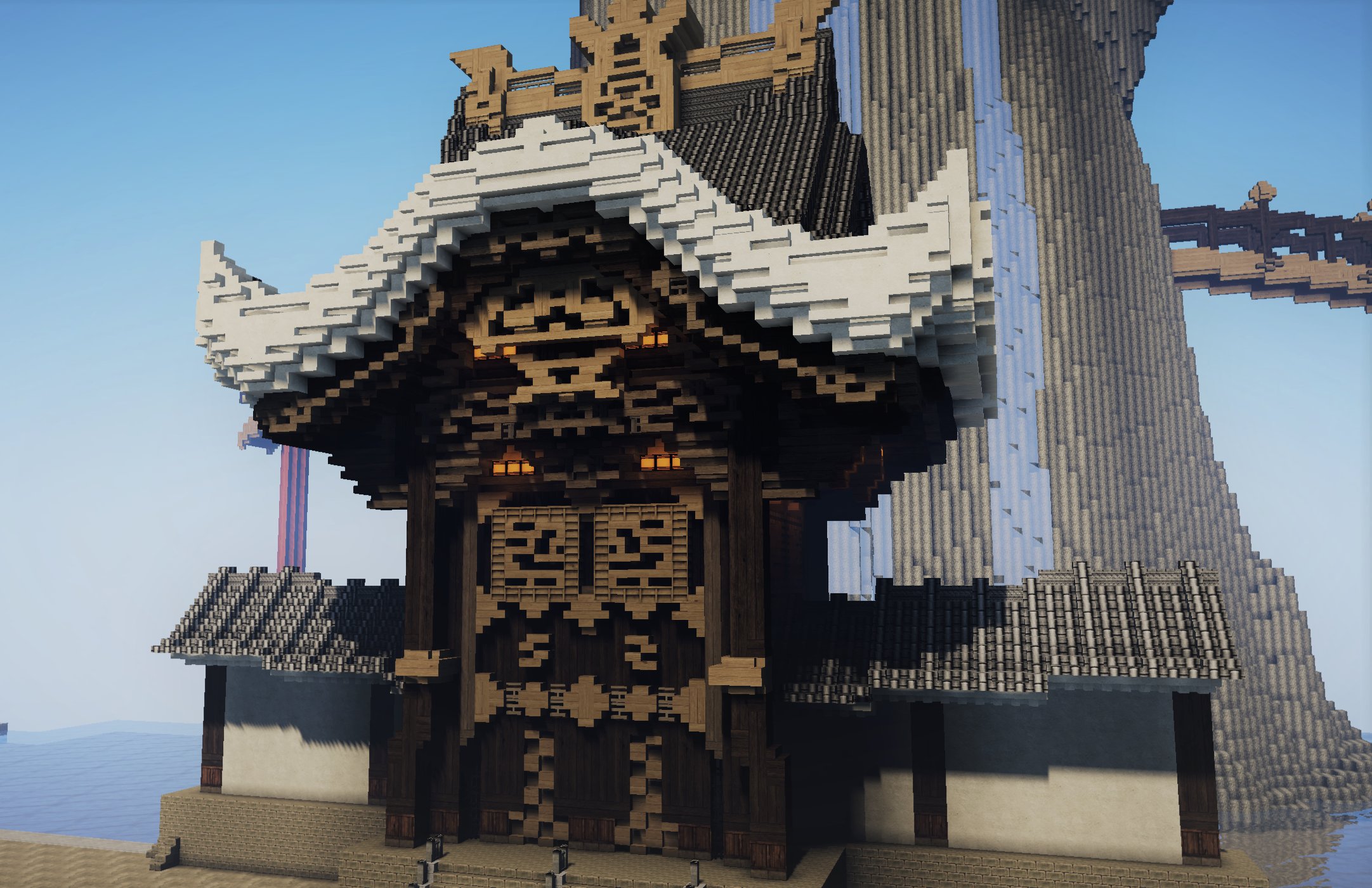 てんぷる ワンピースのワノ国のお城作りました サイズ大きくなりすぎて限界に達してます Minecraft Minecraft建築コミュ 和風建築 ワンピース ワノ国 T Co Zybs1hrwzm Twitter