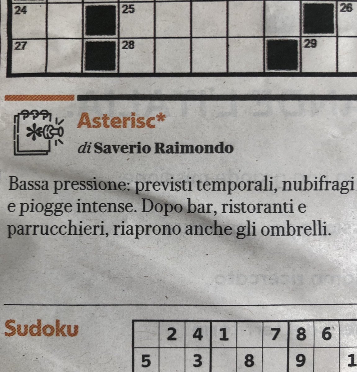 saverioraimondo's tweet photo. Oggi su @repubblica #Asterisc* meteorologico. https://t.co/woeVco1wOp