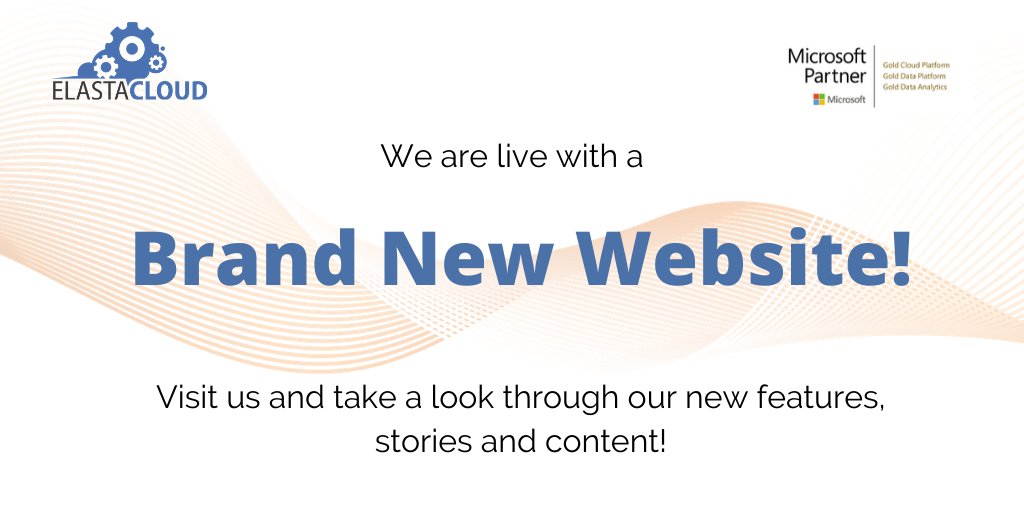 elastacloud's tweet photo. Breaking News!! Check out our new look and style on our brand new website at https://t.co/YVO9B33DFm
Browse and discover more about us and our solutions!! https://t.co/BDaMXm5fmi
