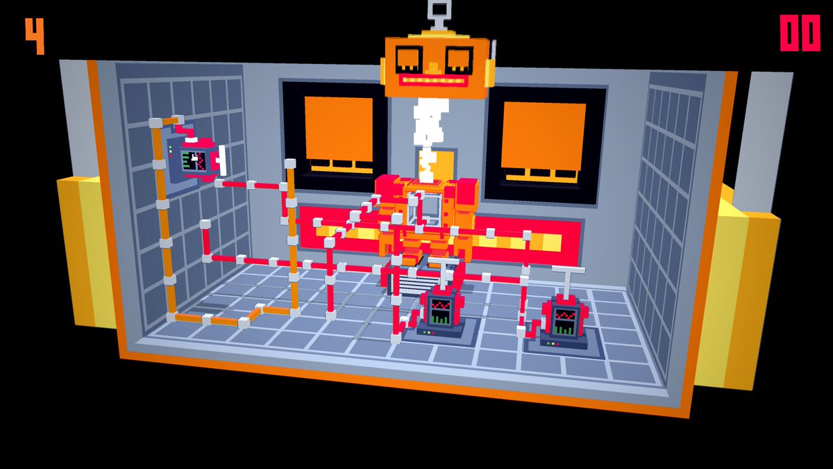 JulienLussiez's tweet photo. I made a small timed puzzled game for the LD46. Find the correct pump to reanimate the robot.
The game can be finished in 2-3 minutes and is playable here : https://t.co/OfpcK6f1qN
I hope you'll have some fun!

#magicavoxel #UE4 #gamedev #indiedev #voxelart #voxel #madewithunreal https://t.co/1PehnYJ4JI
