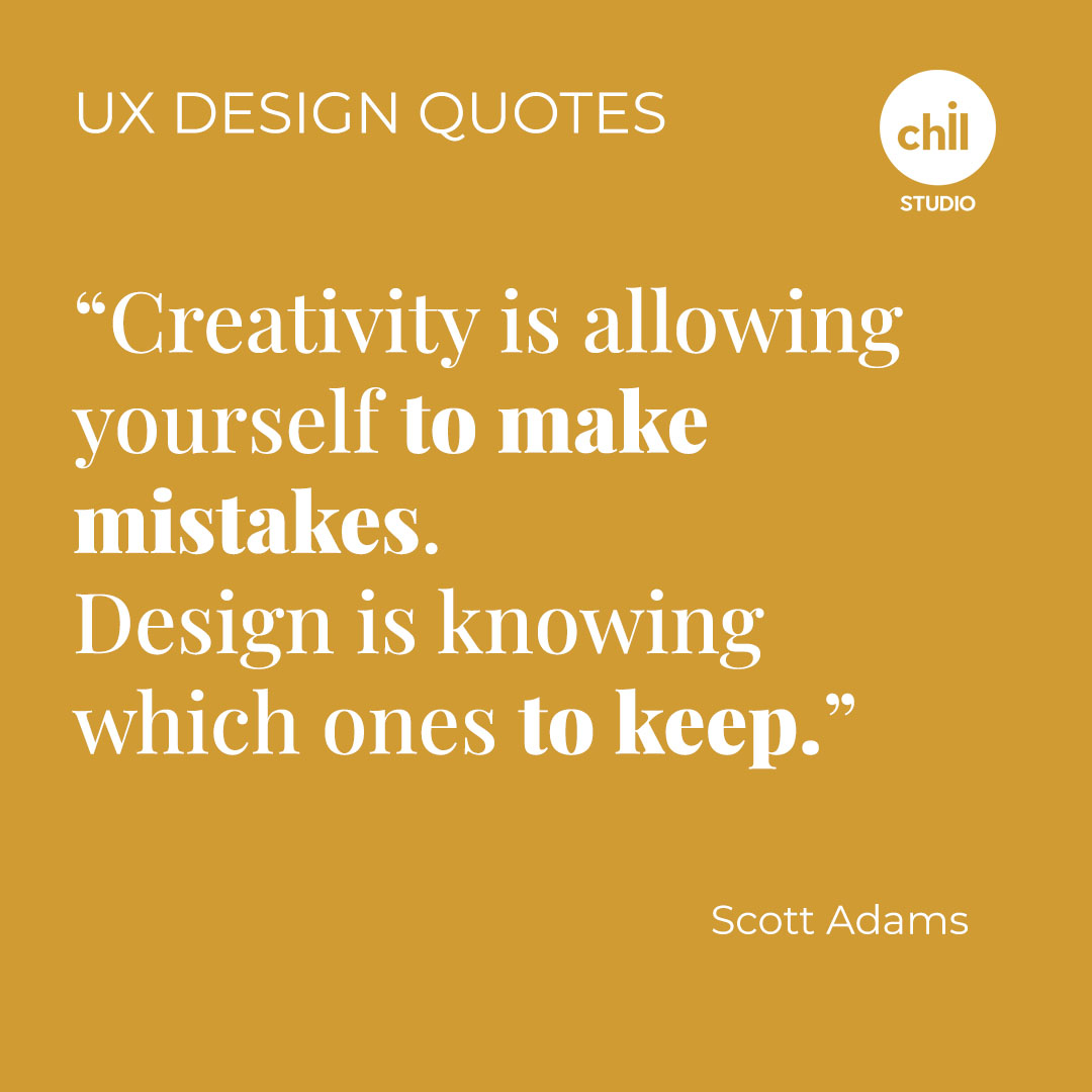 studio_chill's tweet photo. Be creative and be original.  Design, try new ways, correct some ideas, connect another. No one has designed an amazing product in a single attempt.  #ui #ux #uxquotes #uxdesign #designthinking #design #graphicdesign #creative #designerway #barcelonaagency #barcelonadesign https://t.co/rWGas3iStF