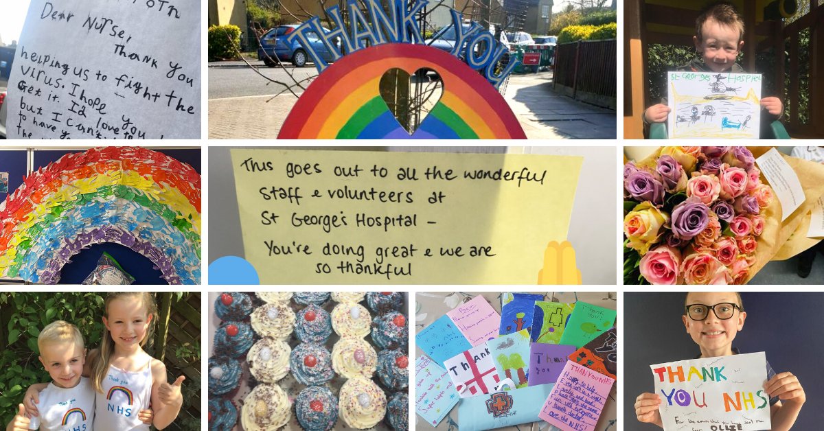 geshNHS's tweet photo. With kindness the theme of this year's #MentalHealthAwarenessWeek, we're looking back at the wonderful acts of kindness by our local community over the last few months. The thoughtful donations, cards and messages of support have been incredible. 🌈 🙏 https://t.co/B07kyHIeiX