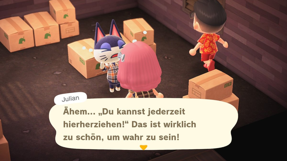 Harucchi's tweet photo. Punchy/Julian will move in tomorrow <3
Luckily found someone who had him in boxes 
#AnimalCrossing #ACNH #NintendoSwitch
#acPunchy https://t.co/Irvy9UNtDM