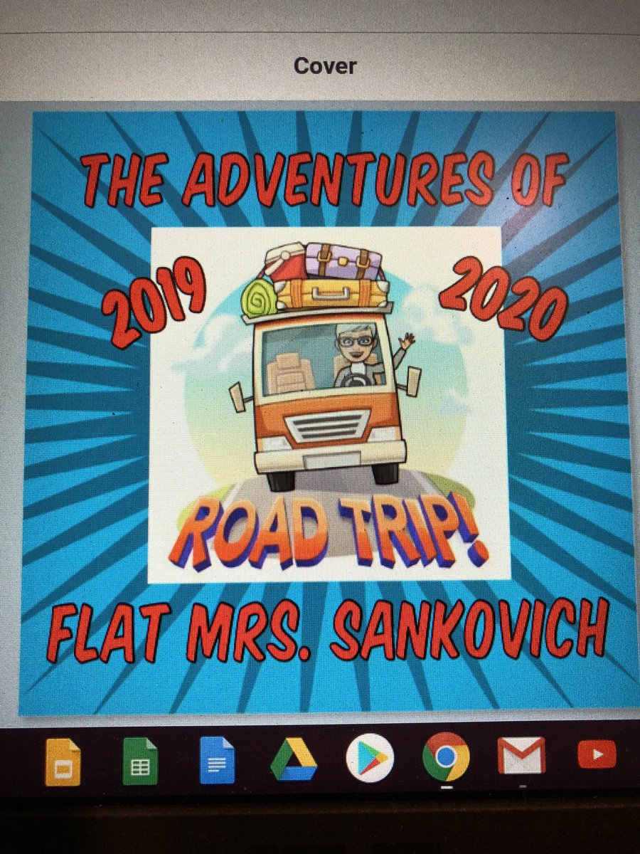 Last night I finished and published my classroom book through “Book Creator” on the Adventures of Flat Mrs. Sankovich as a gift for my kiddos.  I WILL MISS THEM! 😢💕