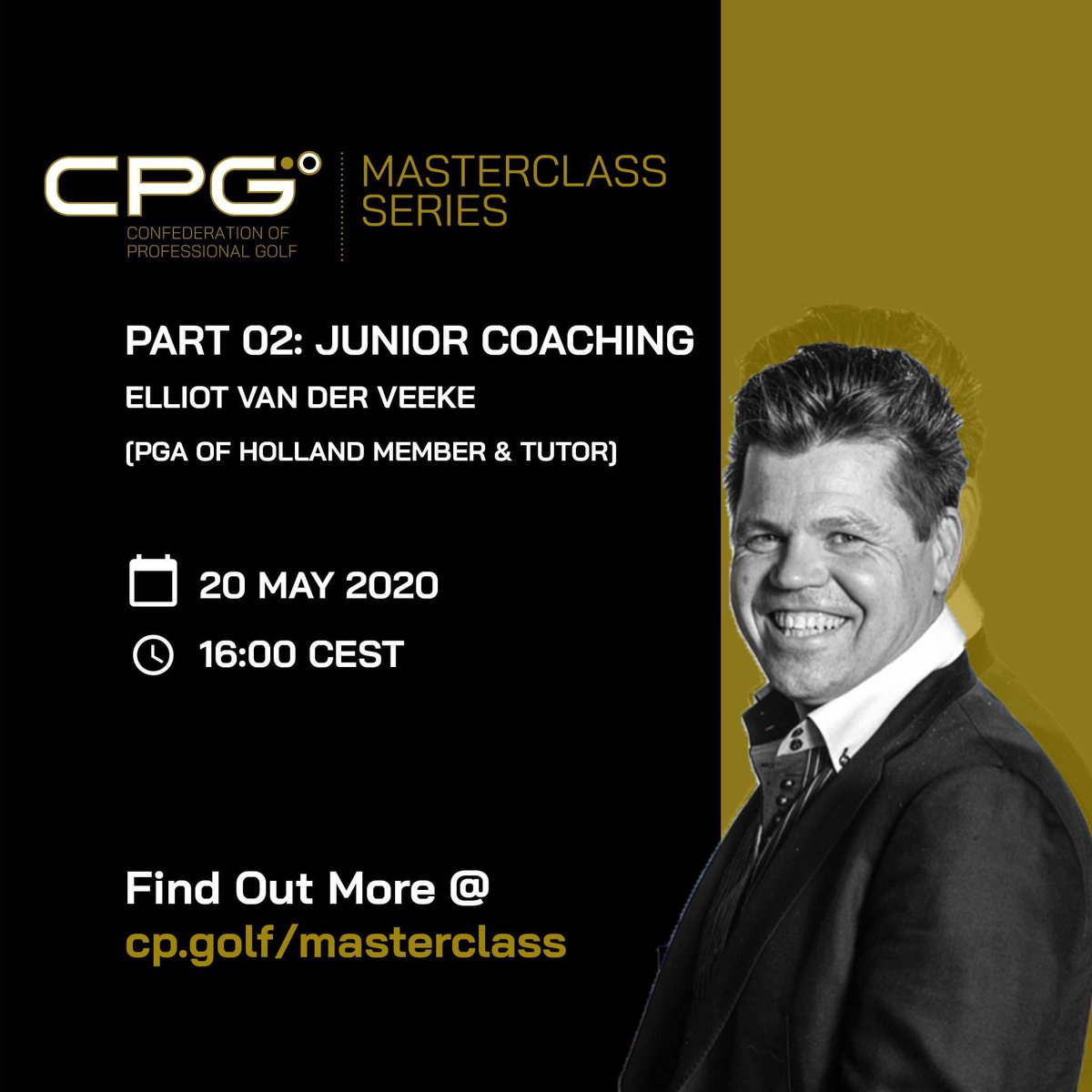 Vanmiddag om 16:00 uur deel 2 van Junior coaching met Elliot van der Veeke. 

⬇️⬇️⬇️
cp.golf/masterclass