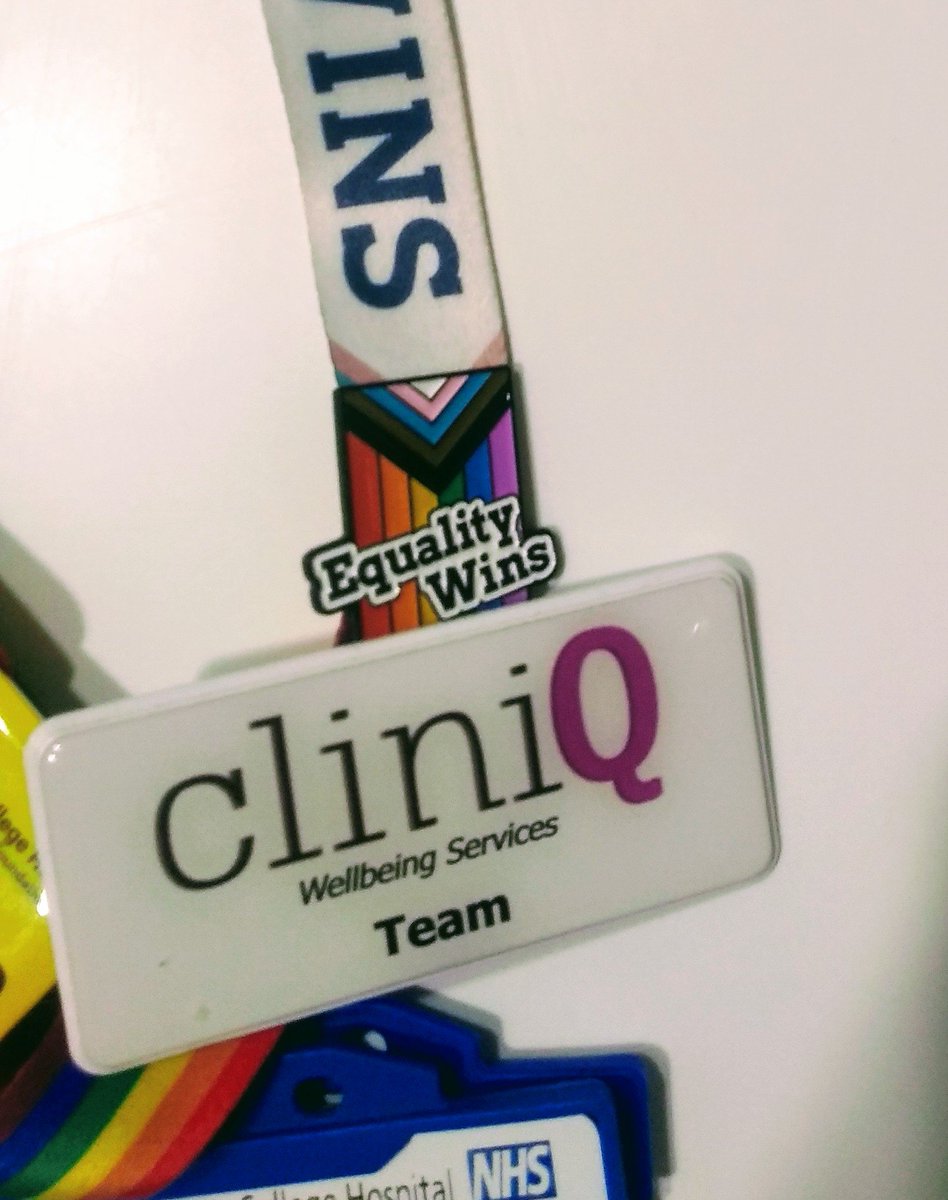 healLGBTea's tweet photo. Wearing this to work every day until I can get back to volunteering for #cliniQ #equalitywins #lgbtnhs https://t.co/bQvsin03hQ