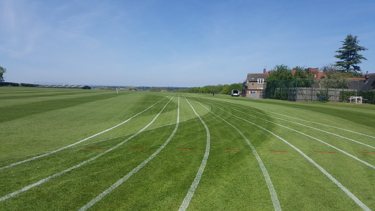 TurfixServices's tweet image. Enquiries about our availability for marking sports fields and tracks for June school openings are coming in. 
Get in touch via DM or services@turfix.co.uk if you need #GPS accurate markings.
We marked 40 tracks last spring #linemarking