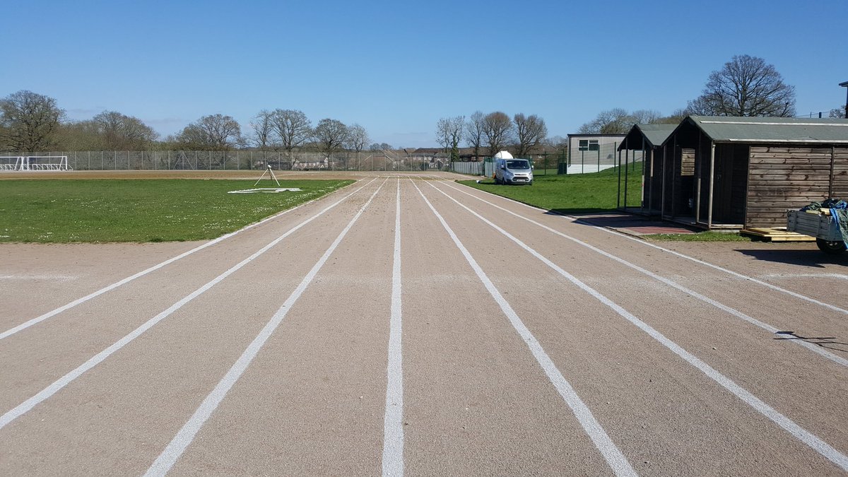 TurfixServices's tweet image. Enquiries about our availability for marking sports fields and tracks for June school openings are coming in. 
Get in touch via DM or services@turfix.co.uk if you need #GPS accurate markings.
We marked 40 tracks last spring #linemarking