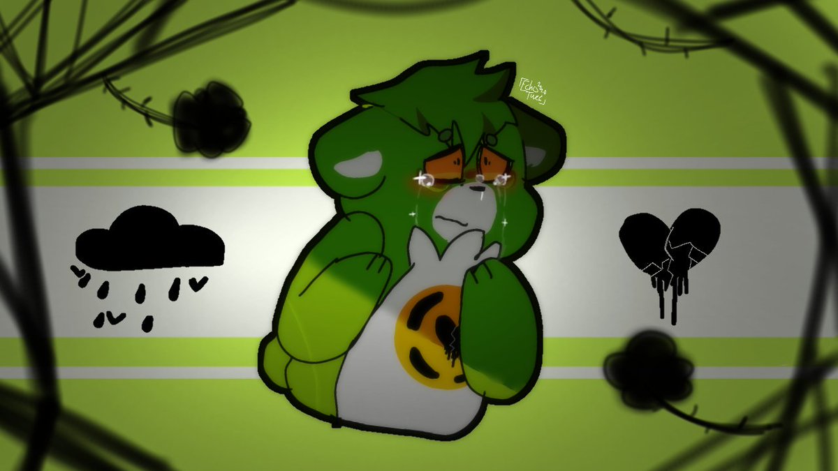 echotwee's tweet photo. Another drawing for @ookieav toxic bear but he is a sad bean 😥 I like drawing him XD
#carebears #drawing #myart #caresona https://t.co/H2phAWqM8n