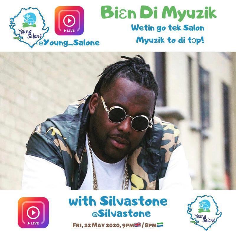 This Friday catch me on the <a href="/Young_Salone/">The Young Sierra Leonean</a> IG Live talking about “wetin go tek Salon myuzik to di top!”. 
9PM 🇬🇧 / 8PM 🇸🇱