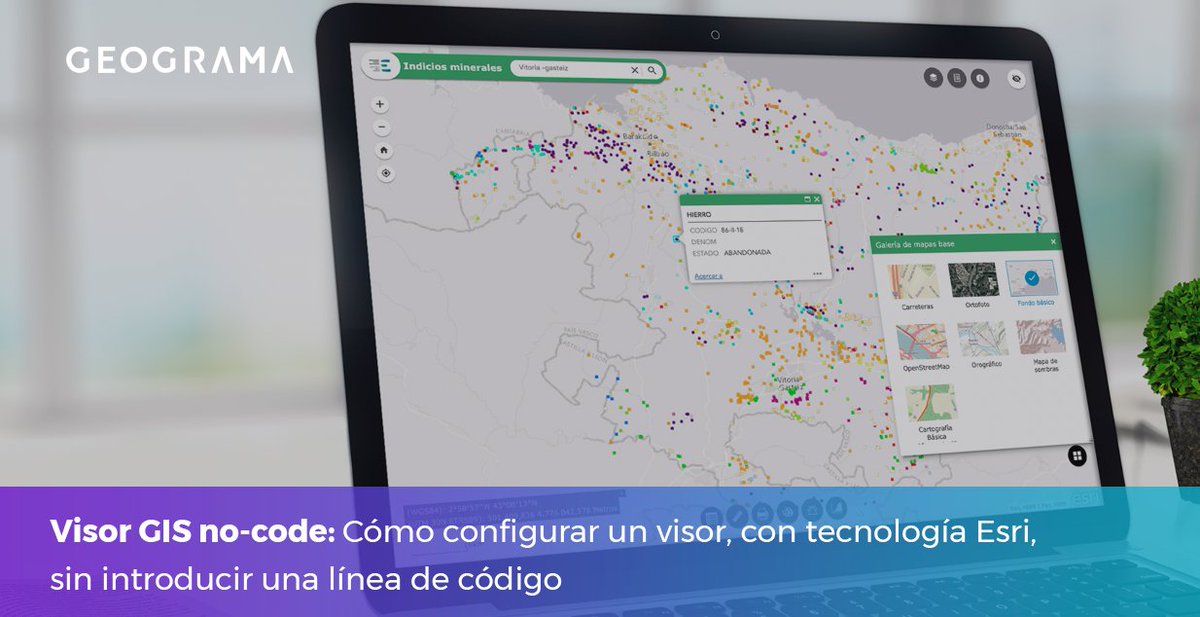 Geograma_'s tweet photo. Sector público: Visor GIS no-code
Cómo configurar un visor, con tecnología Esri, sin introducir una línea de código.
https://t.co/0Xv1LEamDg
#visorGIS #GeoPortal #esri https://t.co/o338qBi5Oy