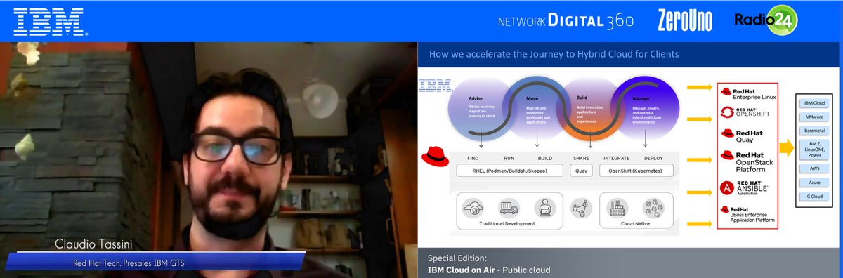 AlessLongo's tweet image. RT Digital360Group &quot;RT ZeroUnoWeb: Competenze e progetti: come accelerare il journey al cloud. L’intervento di #ClaudioTassini RedHatItaly openshift
#StartIBMCloud #IBMCloudOnAir #IBMGarage #IBMCloud IBMItalia https://t.co/YGwHklCwAR&quot; #Digital360Group