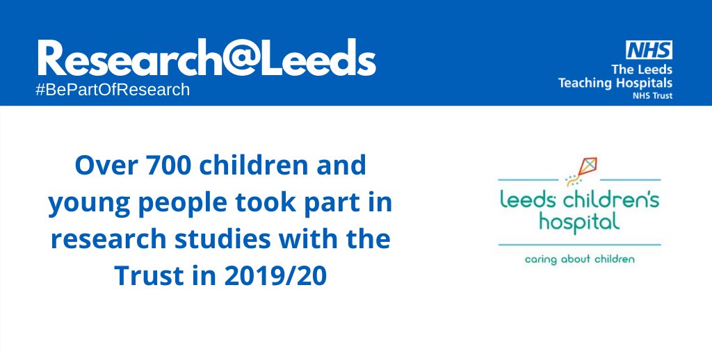 LTHTResearch's tweet photo. Throughout 2019/20, over 700 children and young people under 18 from @Leeds_Childrens took part in research activities.
Read more https://t.co/mwtHxr1CZs
#BePartofLeedsResearch #HealthResearch #LeedsResearch https://t.co/VkoKPmhxKu