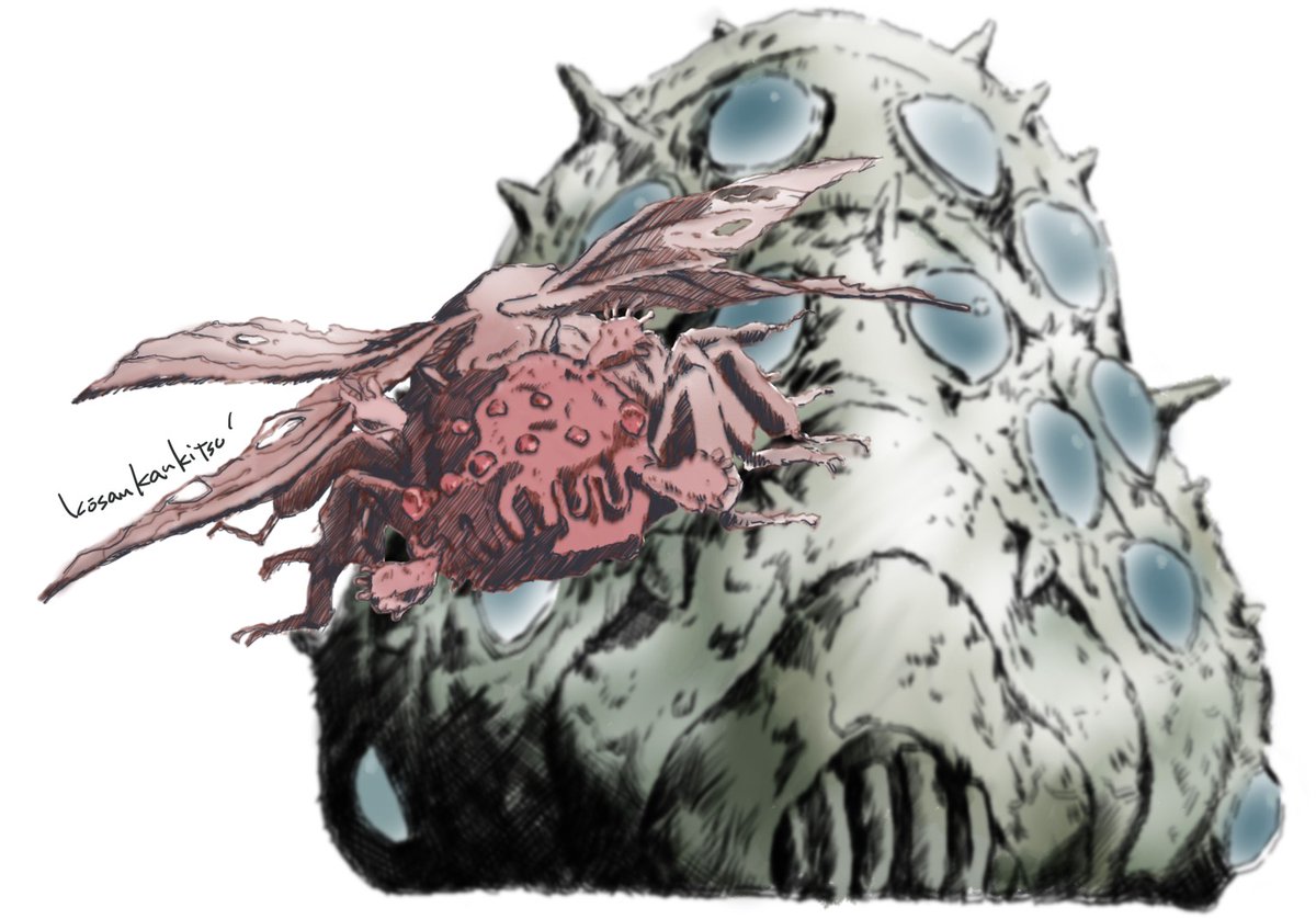 降参柑橘類 風の谷のナウシカ 蟲 腐海の絵に沢山のrtを いただいたので 感謝 こちらを着色してみました T Co Jc7tyqmiqp Twitter